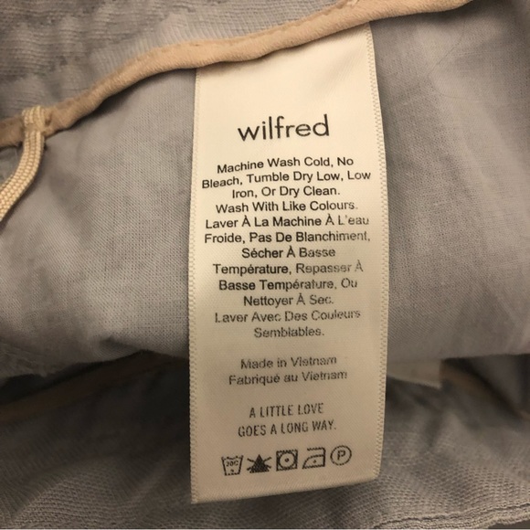 Wilfred Linen-blend Shorts with Silk Drawstring Tie - Picture 7 of 7